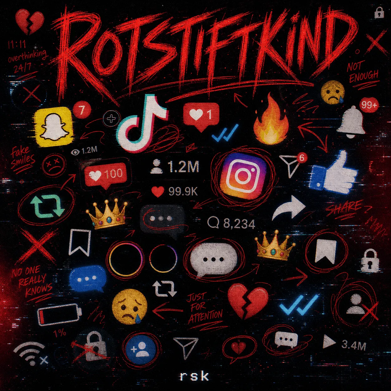 ROTSTIFTKIND — Bandfoto